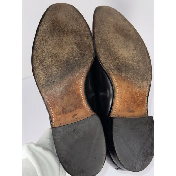 Allen Edmonds Black Leather Pembrooke Loafer Tassel Classic Dress Shoes 11 D - Picture 8 of 16